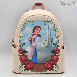 Loungefly Disney Beauty And The Beast Belle Castle Mini Backpack New